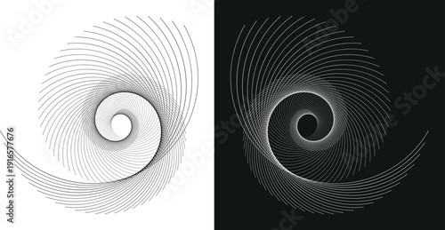 Trendy Y2K wavy line Sticker Set with Seamless Pattern Variations and Different Brush Stroke Lines,  Icons and Vintage Swiss Style Marketing Badges