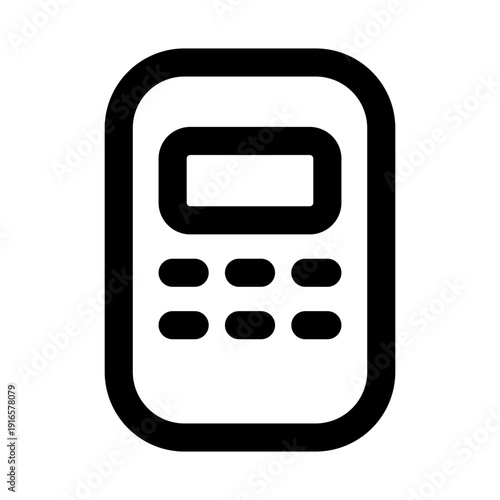 Calculator icon for financial calculations. Calculator Modern Professional Line Icon with clean minimal design for accounting budgeting banking education office payment statistics and numeric analysis
