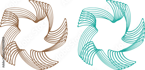 Decorative Y2K Floral and Star Vector Sticker Set with Retro Sunburst Badges, wavy line Labels and Vintage Marketing Tags