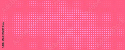 Baby pink pop art background in retro comic style with halftone dots design, vector illustration