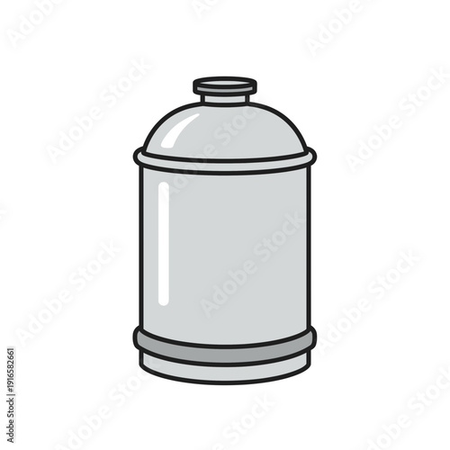 Metal Powder Canister Icon for 3D Printing and Sintering Materials