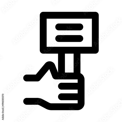 Campaign icon for promotion and outreach. Campaign Modern Professional Line Icon with minimal clean design representing marketing strategy advocacy election awareness and public communication