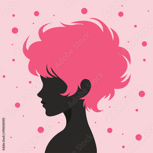 Illustration of hairstyle, hairdresser