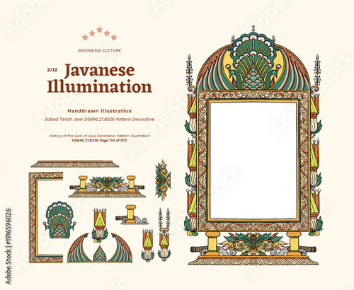 Java Wedana Renggan Culture Javanese Manuscript Illumination Illustration