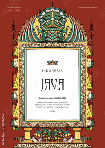 java manuscript wedana renggan traditional culture illustration javanese 