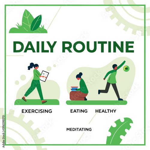 A daily routine for a healthy lifestyle