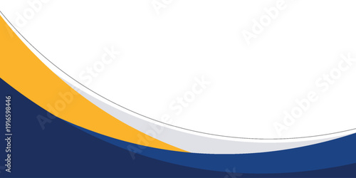 Blue and yellow abstract geometric background vector illustration modern