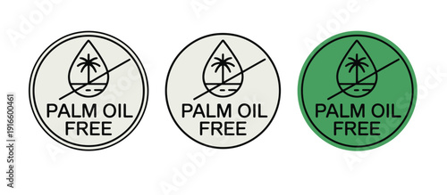 Palm Oil Free Logos Variations