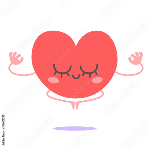 Heart character performing ...