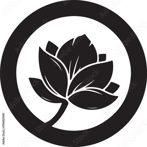 Leaf Eco Icon Nature, Organic and Environmental Symbol Vector.