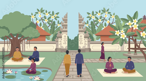 Nyepi Day Celebrations with Traditional Rituals and Peaceful Atmosphere