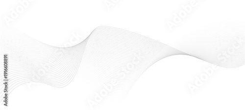 Vector wave lines flowing dynamic colorful blue pink isolated on white background for concept of AI technology, abstract white background