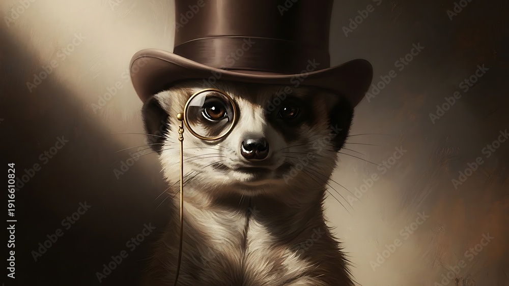 Fototapeta premium hat with a gun