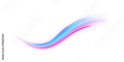 Electric neon spiral waves flow elegantly. Tiny spark particles scatter along twisting paths. Perfect futuristic vector design PNG.
