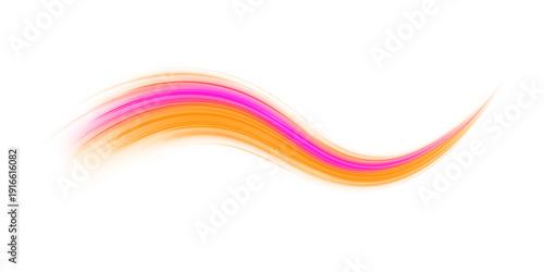 Bright neon curves twist and overlap in vibrant colors. Spark particles scatter along luminous paths. Perfect futuristic vector PNG.
