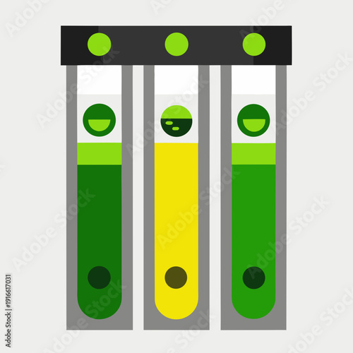 row of colorful folders on white