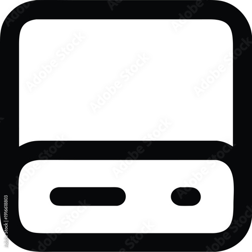 A sleek and modern computer tower with a minimalist design and clean lines