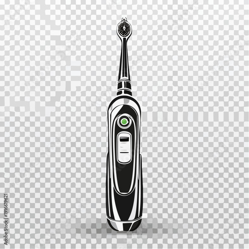 Electric toothbrush isolated on transparent background