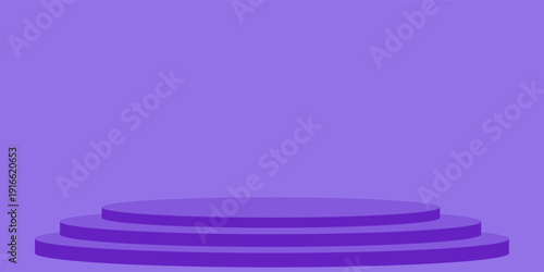3d purple violet cylinder podium minimal studio background. Abstract 3d geometric shape object illustration render. Display for cosmetic perfume fashion product.