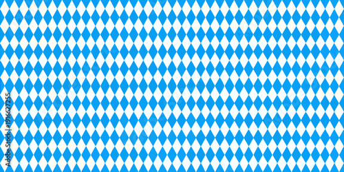 A repeating pattern of bright blue and white diamond shapes