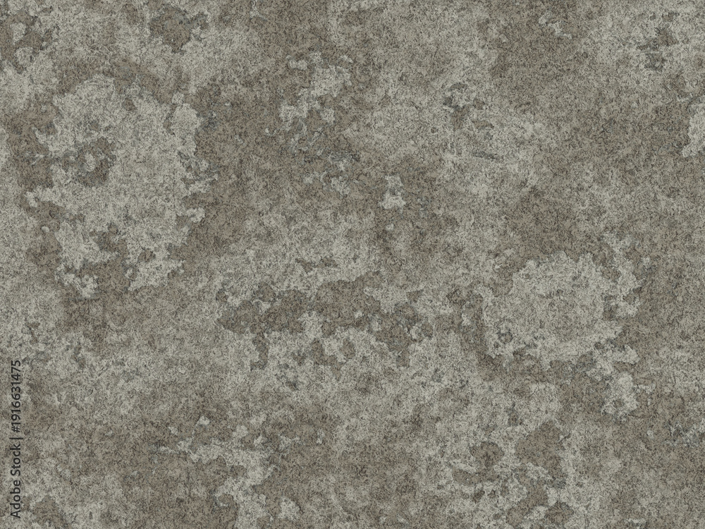 Fototapeta premium Mottled gray cement texture with circular weathered erosion marks