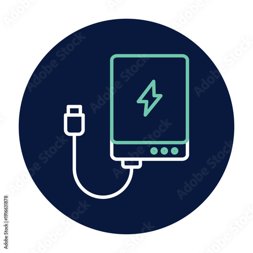 Portable Charger vector, pixel perfect, illustrator file 
