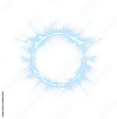 Wallpaper Mural Electric lightning design with bright flash and storm glow. Torontodigital.ca