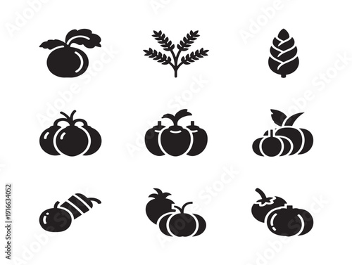 Dynamic farming harvest scene silhouette with professional rural atmosphere