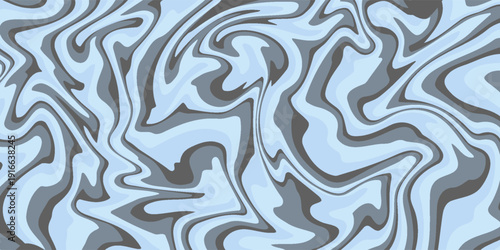 Abstract background seamless pattern with colorful waves. Trendy vector illustration in retro psychedelic style