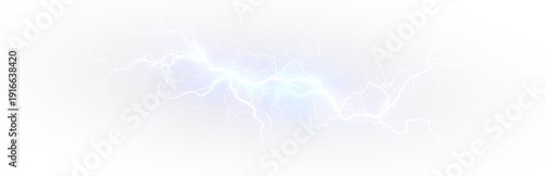Panel kuchenny z motywem Dramatic thunderstorm illustration with glowing lightning bolts, dark storm clouds, electric energy flashes, bright night sky, and realistic atmospheric effects.