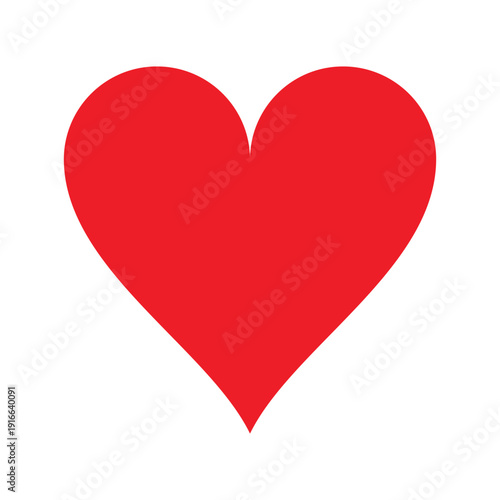 Red Heart Icon Vector Art Illustrations