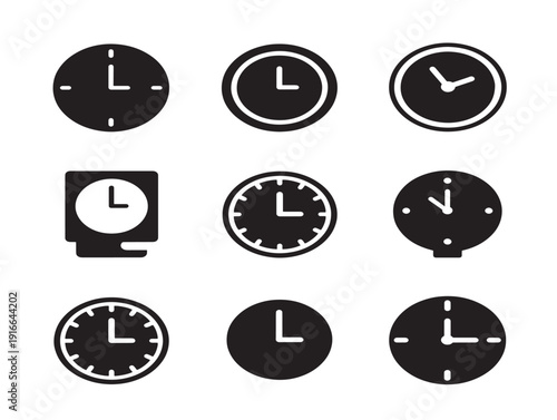 Classic wall clock silhouette with timeless elegant design