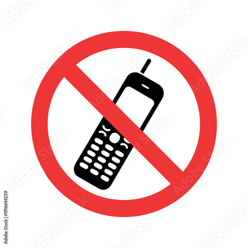 No Mobile Phone Usage Warning Sign