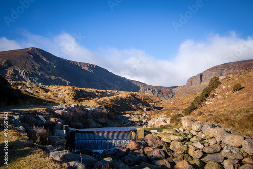view of the mountains and stream