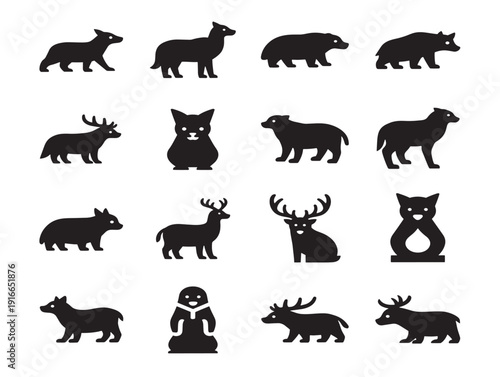 Majestic polar wildlife silhouette in frozen wilderness scene