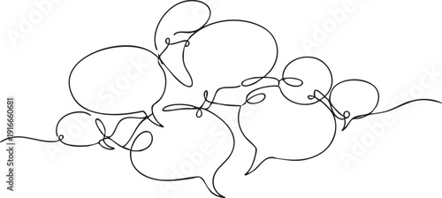 A black and white drawing of balloons Vector
