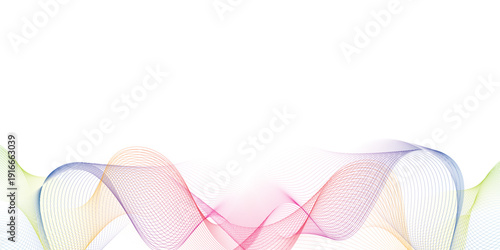 Abstract vector background with wavy line. abstract soft wave lines dynamic flowing color light isolated background. Energy technology concept modern backdrop created using blend tool smooth stripe.