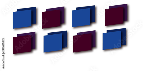 colorful cubes isolated on white