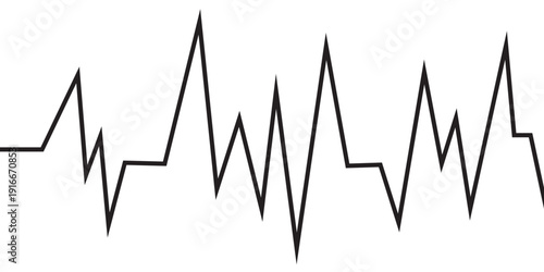Abstract Heartbeat line icon on the background. Vector EPS 10