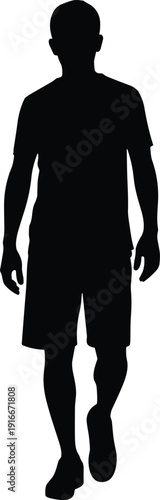 Vector illustration of walking silhouette symbolizing human posture, movement, culture, community, inclusivity, education, and social values