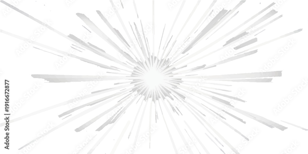 Naklejka premium Abstract light blue background with stars and radiant rays