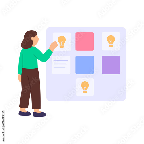 Value Proposition, defining unique benefits offered customers, Flat vector character illustration