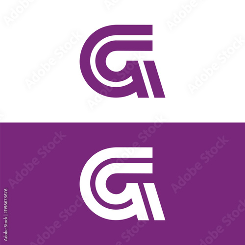Modern G letter Logo design 