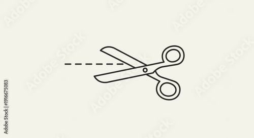 Scissors cutting through air with blades open on light background