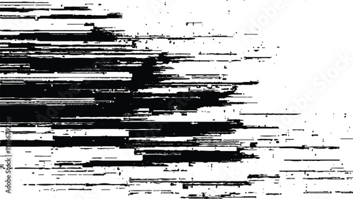 Abstract black and white grunge texture with horizontal lines and scratches effect