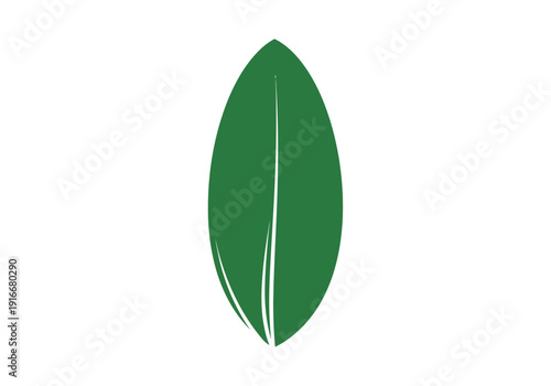 Green Leaf Icon Symbol Nature Element.