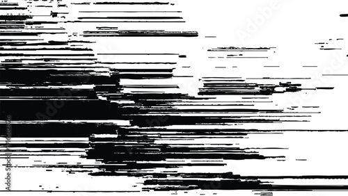 Glitchart digital distortion error effect on white background