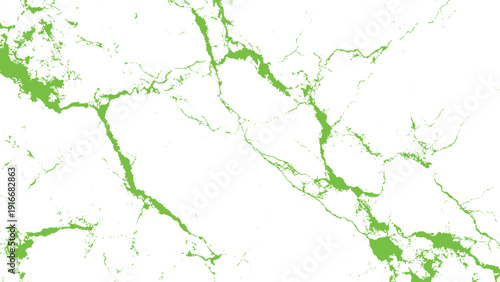 Green abstract splatter patterns on transparent background for design element