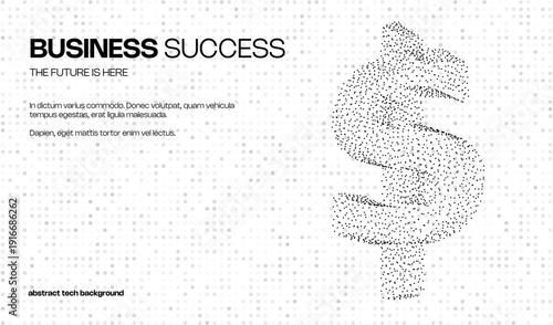 Abstract finance currency background with ai future technology business investment and financial concept. Dollar sign with design symbol payment and future coin dot wireframe. 