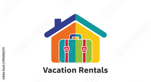 Vacation Rentals House and Luggage Logo.